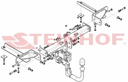 Фаркоп Steinhof для Opel Astra J GTC 2010-2016 Арт.O-104 O-104 в Ставрополь