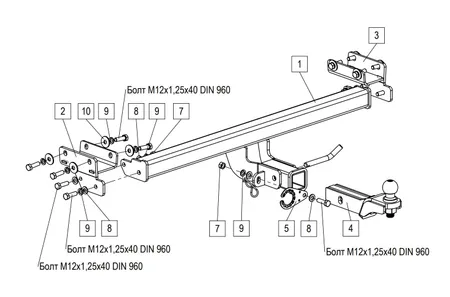 Фаркоп TowRus для Tenet T4L 2026- 269086 в Ставрополь