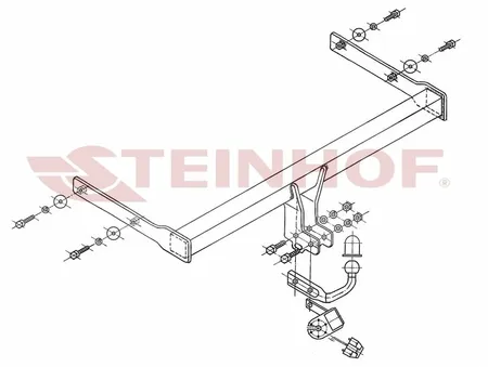 Фаркоп Steinhof для Skoda Octavia 2004-2013 S-341 в Ставрополь
