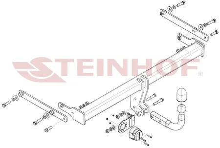 Фаркоп Steinhof для Mazda 3 (седан) 2019- Арт. M-061 M-061 в Ставрополь