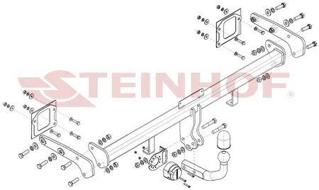 Фаркоп Steinhof для Hyundai Bayon 2021- Арт. H-225 H-225 в Ставрополь