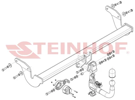 Фаркоп Steinhof для Lexus RX 2022- Арт. L-176 L-176 в Ставрополь