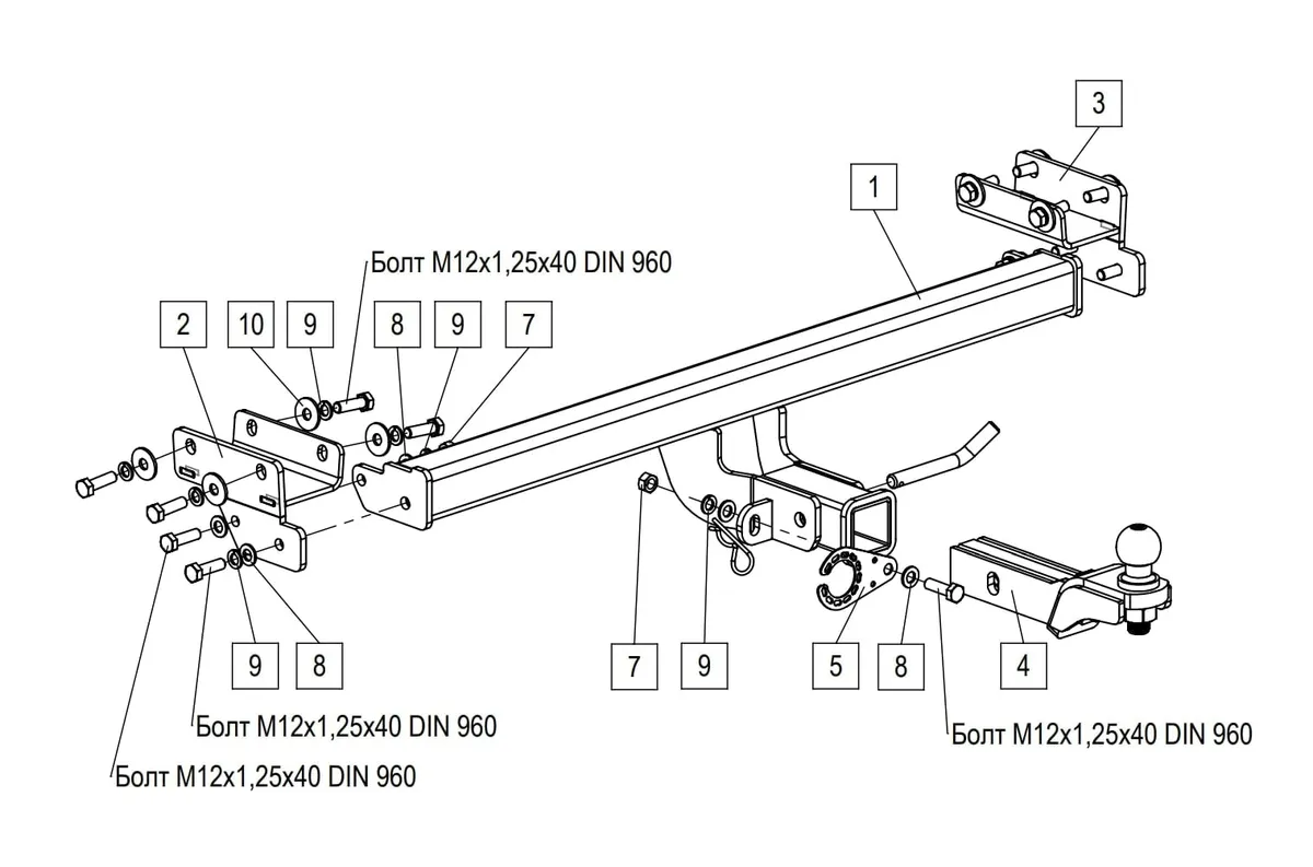 Фаркоп TowRus для Jeland J7 2026- 269086 в Ставрополь Фаркоп TowRus для Jeland J7 2026- 269086 в Ставрополь