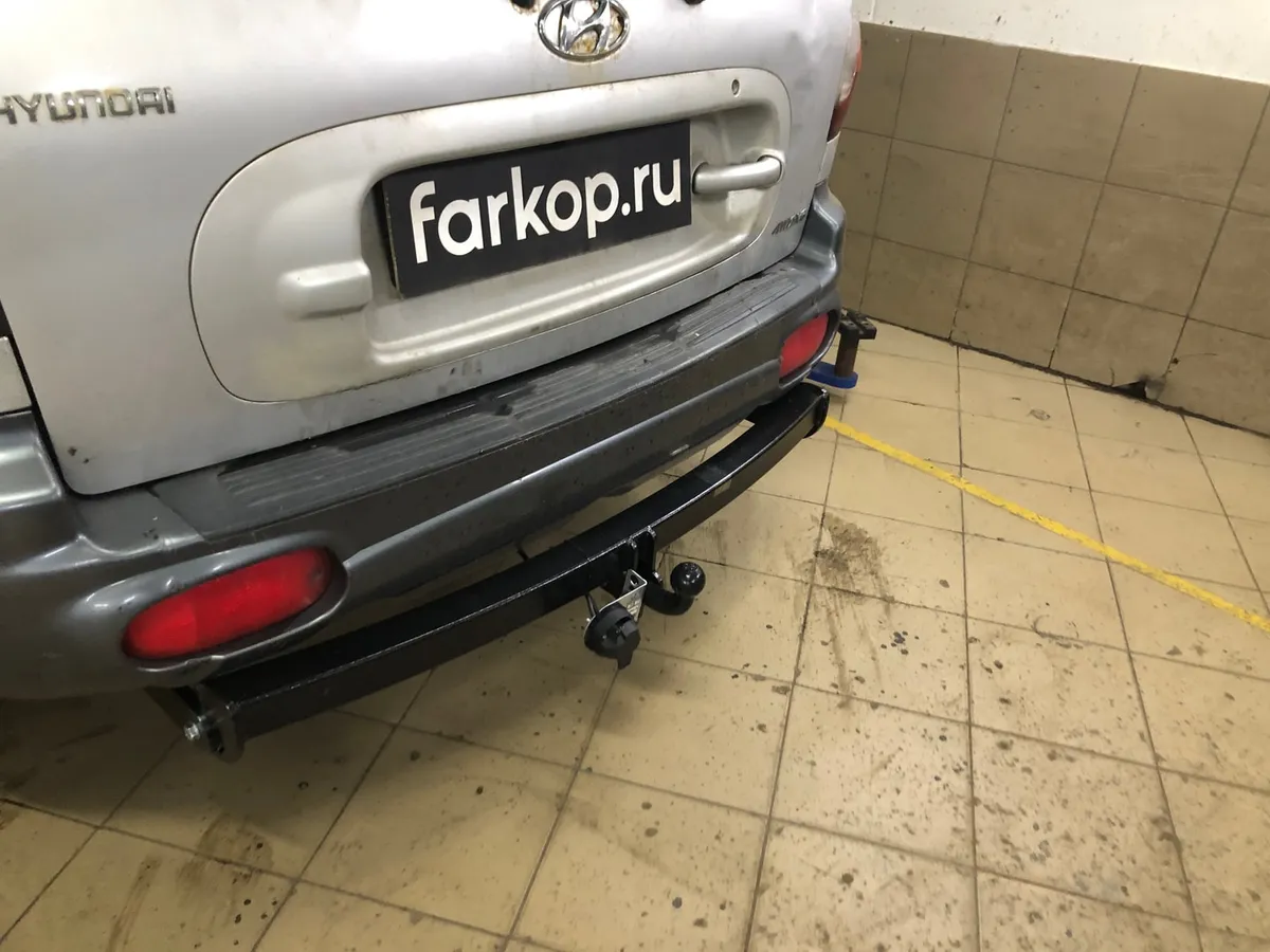 Фаркоп Лидер Плюс для Hyundai Santa Fe 2001-2006 H205-A в Ставрополь Фаркоп Лидер Плюс для Hyundai Santa Fe 2001-2006 H205-A в Ставрополь