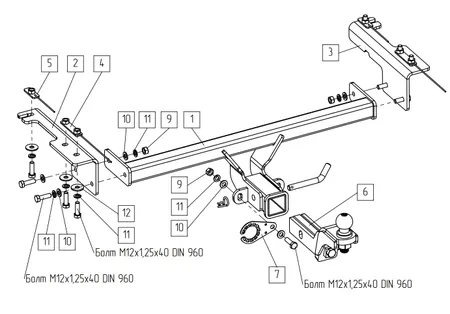 Фаркоп TowRus для Belgee X50 plus 2026- 299413 в Ставрополь